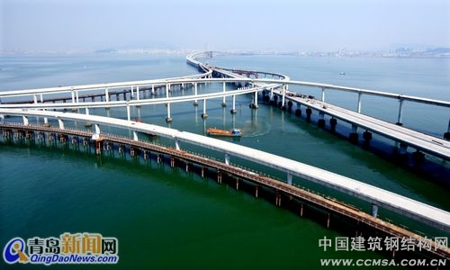 海灣大橋將“青島、紅島、黃島”串聯起宏偉大青島